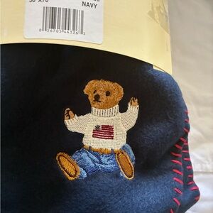 Ralph Lauren 50” x 70” navy blue throw